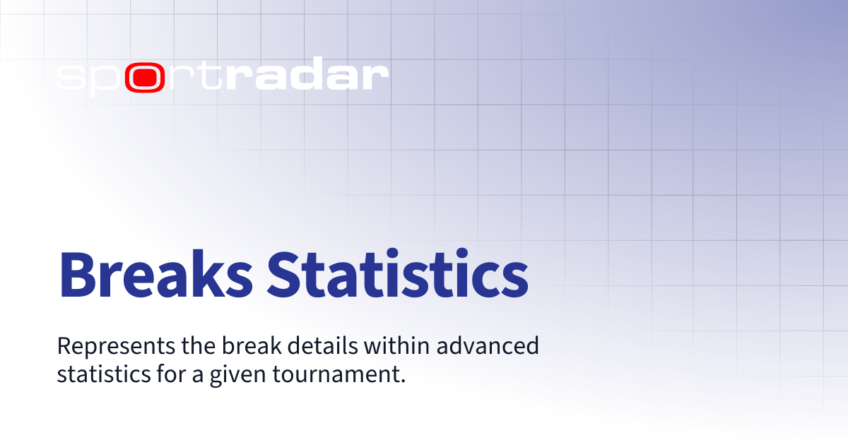 Breaks Statistics | Basketball | Customer Documentation