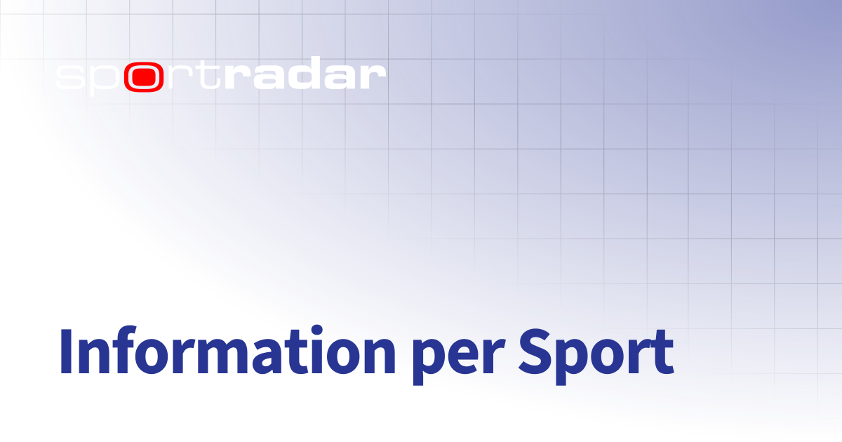 Information per Sport | Live Data | Customer Documentation