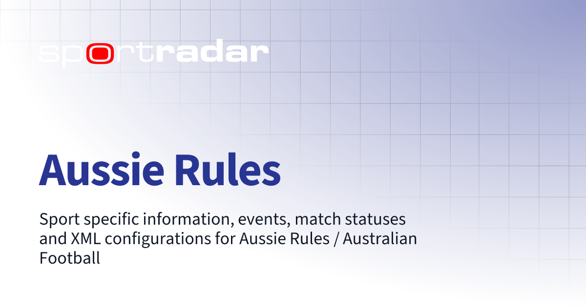 Aussie Rules | Live Data | Customer Documentation