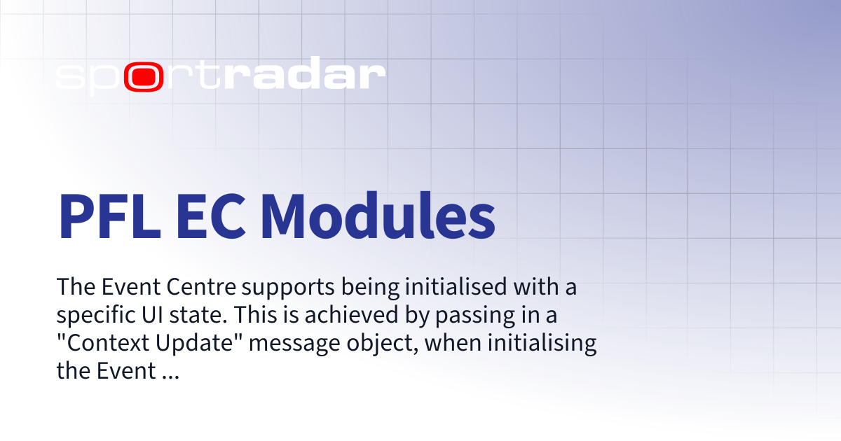 PFL EC Modules | PFL Integration | Customer Documentation