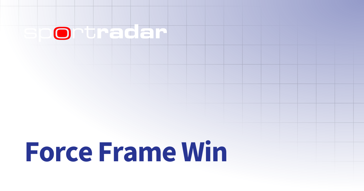 Force Frame Win | Snooker | Customer Documentation