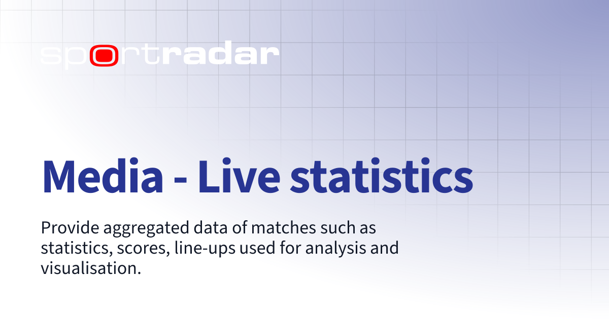 Media - Live statistics | Soccer | Customer Documentation