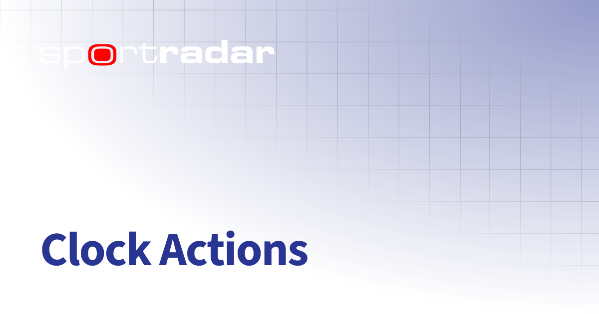 Clock Actions | UFC | Customer Documentation